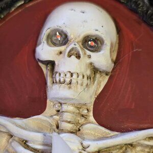 Victorian Gothic Skeleton Portrait Wall Decor - Framed 3D Art